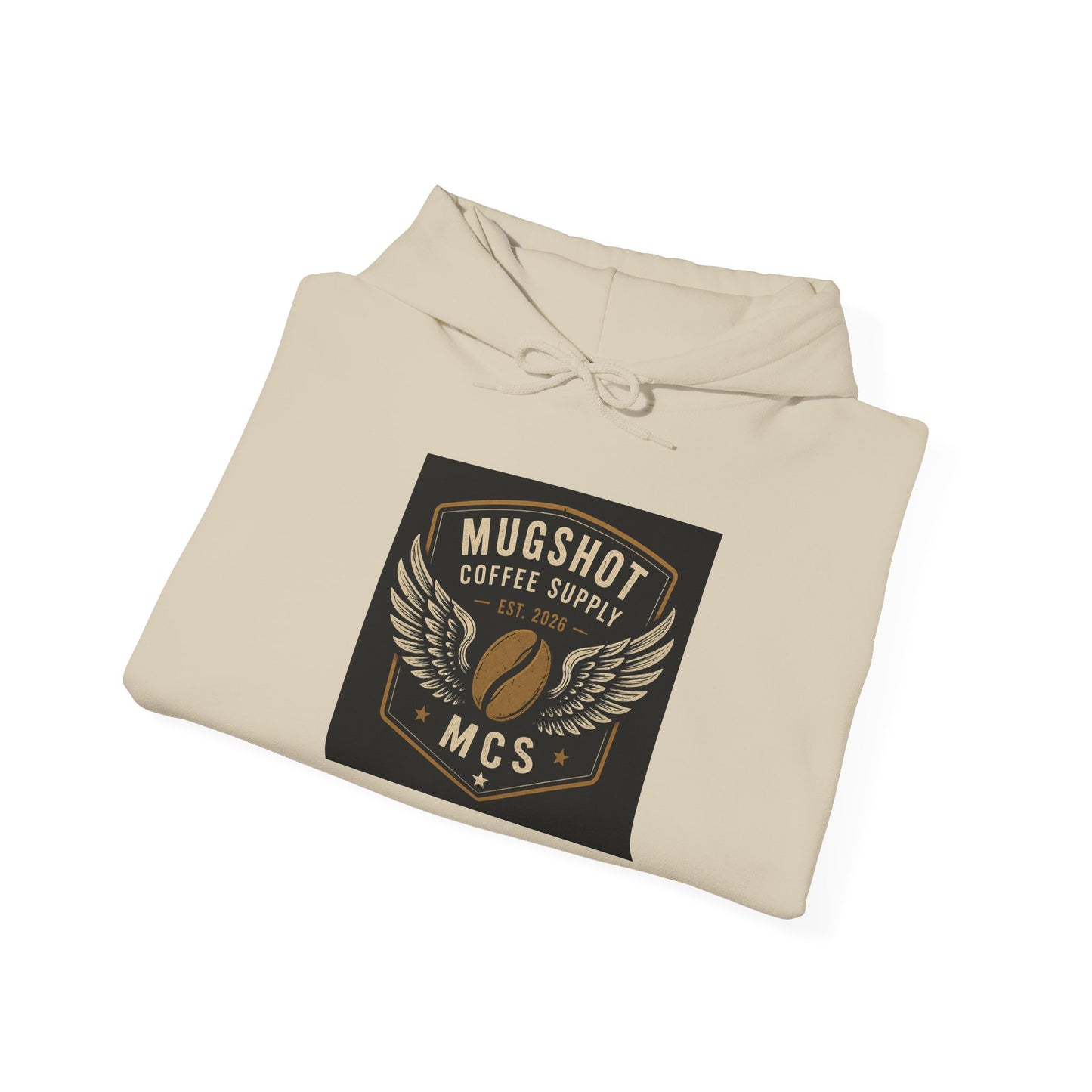 Mugshot Coffee Supply Vintage Hoodie | Premium Coffee Lover Pullover | Unisex Graphic Sweatshirt