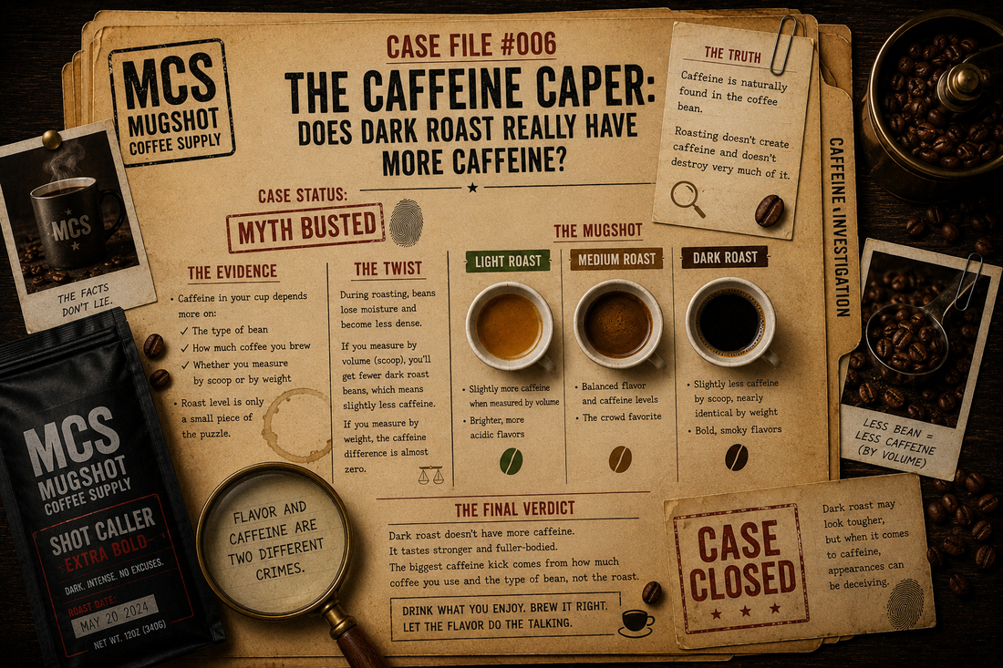 Case File #006: The Caffeine Caper: Does Dark Roast Really Have More Caffeine?