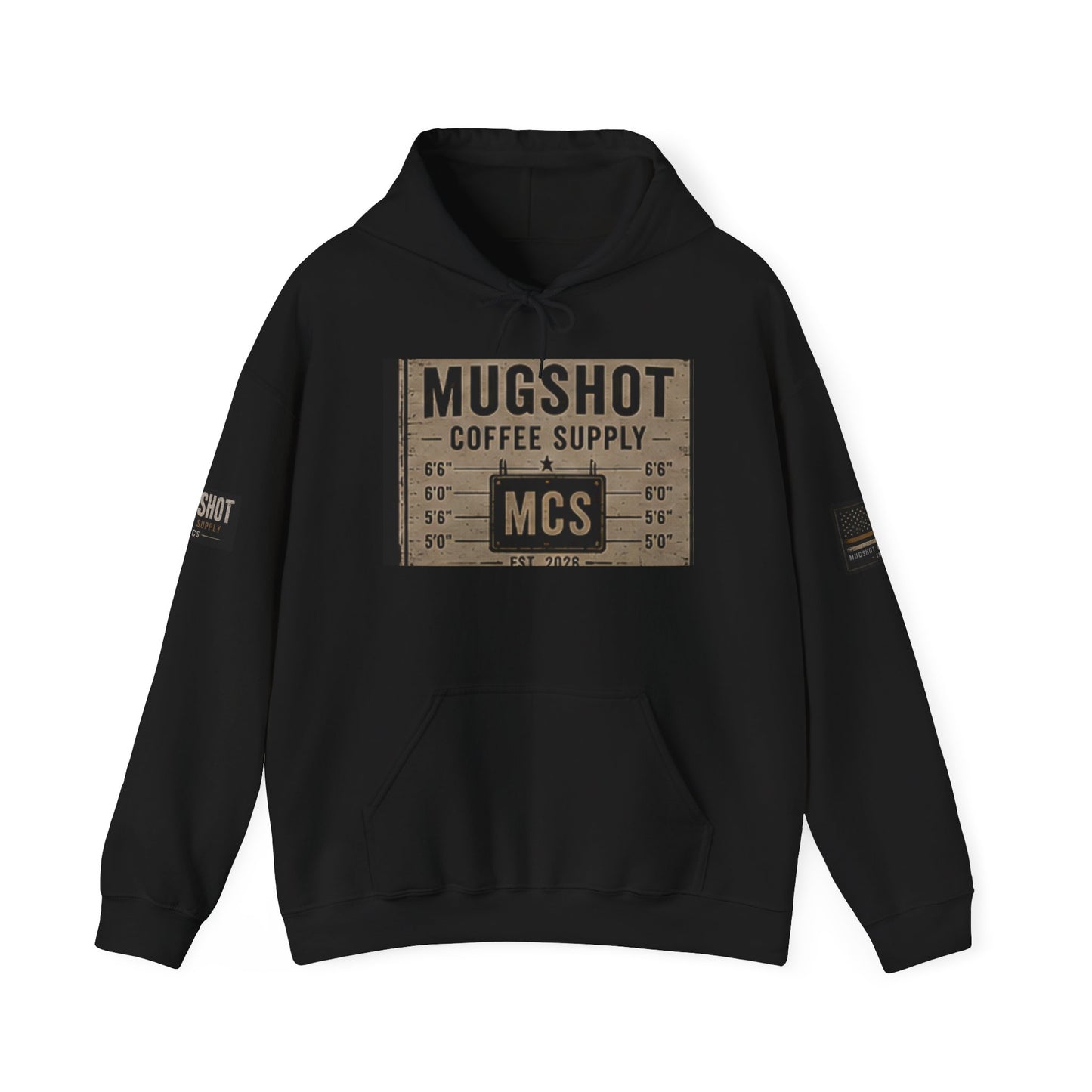 Mugshot Coffee Supply Vintage Hoodie | Premium Coffee Lover Pullover | Unisex Graphic Sweatshirt