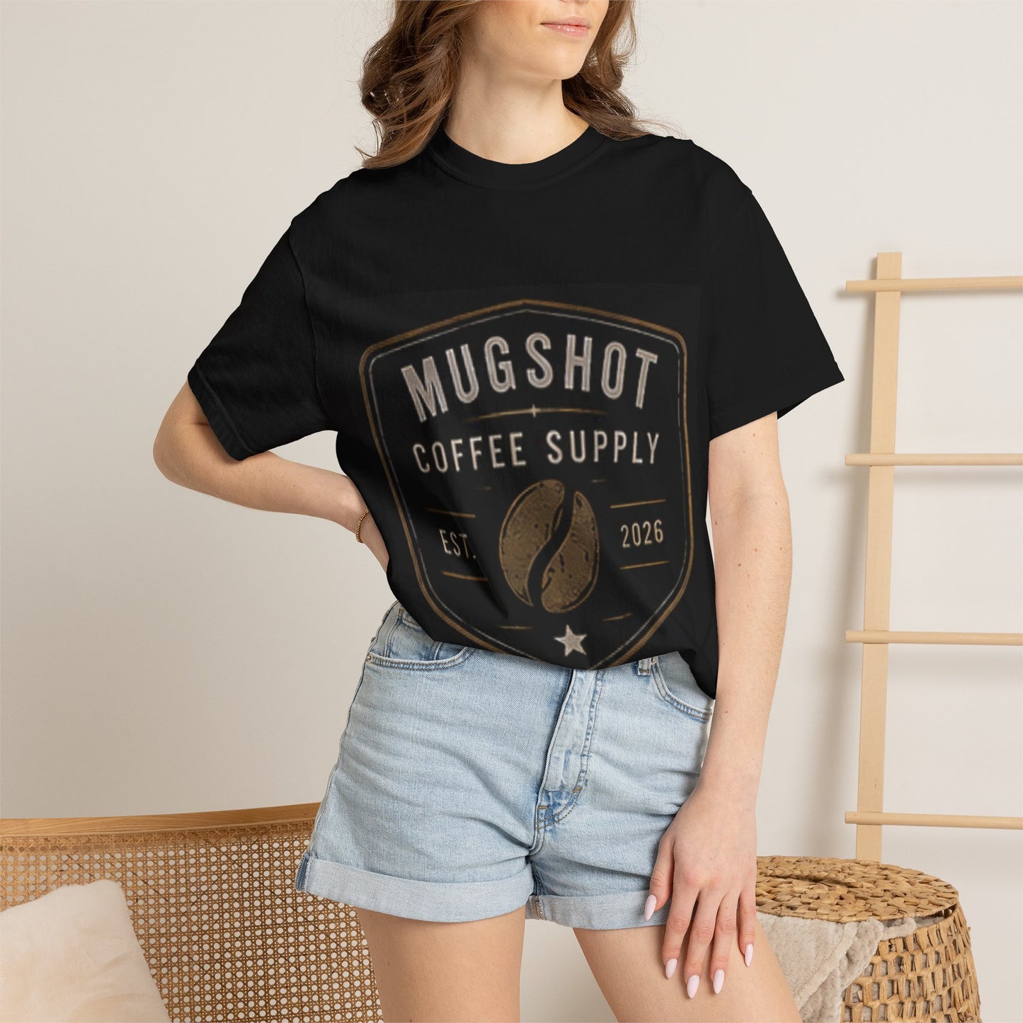 Mugshot Coffee Supply Signature Tee | Vintage Coffee Shirt | Unisex Graphic T-Shirt