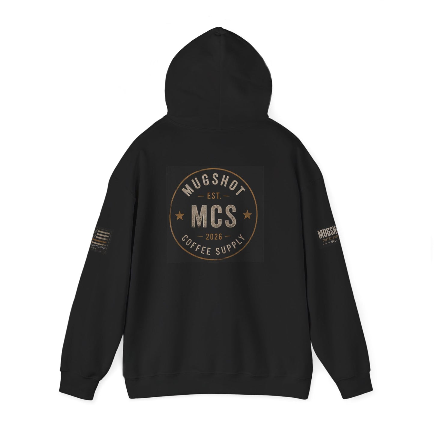Mugshot Coffee Supply Vintage Hoodie | Premium Coffee Lover Pullover | Unisex Graphic Sweatshirt