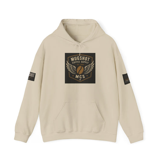 Mugshot Coffee Supply Vintage Hoodie | Premium Coffee Lover Pullover | Unisex Graphic Sweatshirt